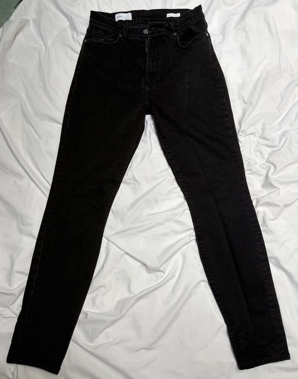 BLDWN Women's Ultra High Rise Skinny Jeans in Black